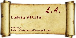 Ludvig Attila névjegykártya